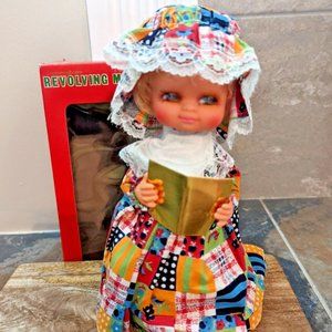 Commodore Musical Vintage Christmas Doll